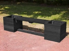 Ribble Planter Bench - recycled plastic
